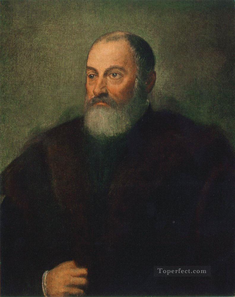 Portrait of a Man 1560 Italian Renaissance Tintoretto Oil Paintings